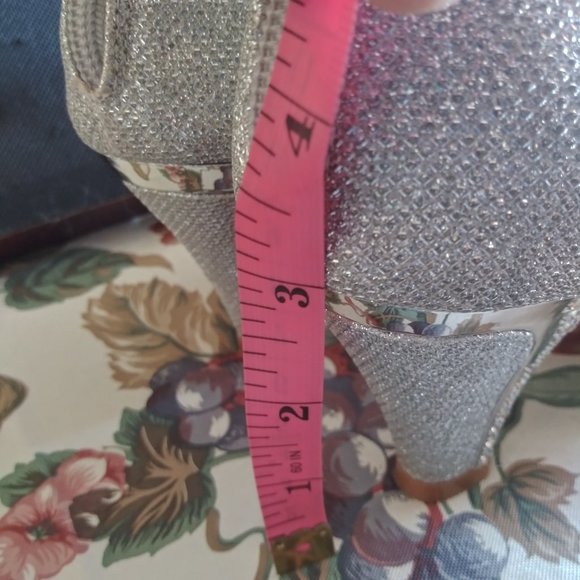 Forever Glitter High Heel Formal Sandals Women's Size 9 - Picture 4 of 12